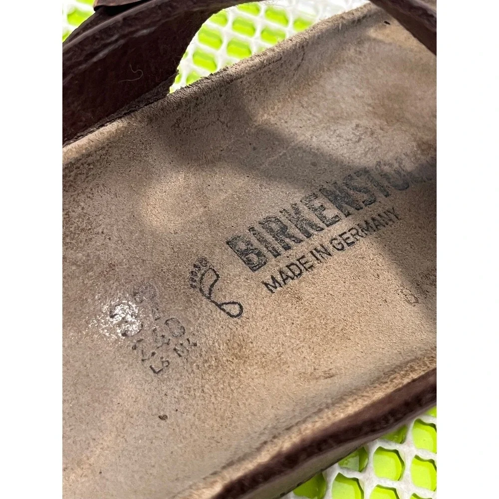 Birkenstock Gizeh Birko-Flor Thong Sandals Men's 4 Women's 6 EU 37 Mocha Brown